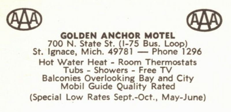 Golden Anchor Motel (Budget Host Inn) - Vintage Postcard